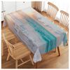 Walmsco Tablecloth Beach Waves Summer Decor For Dining Room Kitchen Rectangular Table Cover 132 * 178cm