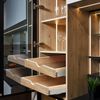 2 Set Pull Out Tray Cabinet Organizer Wooden Pull Out Drawers Storage Slide Out 
