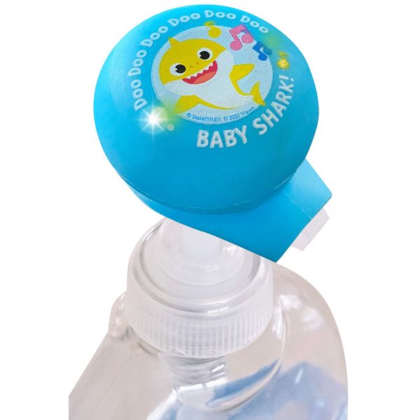 Baby Shark Musical Soap Pump Topper and Timer for Kids Hand Washing, Blue, 2 Pack