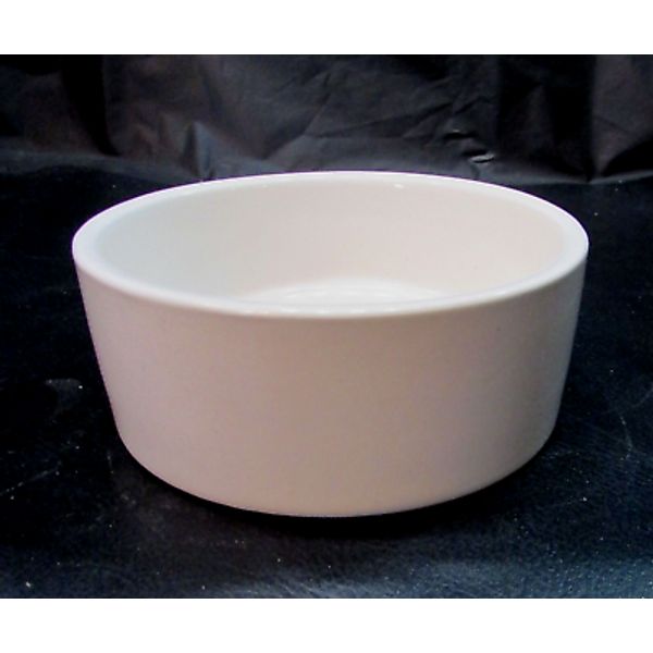 Small 2x4 White Porcelain Stoneware Cat Dog Food Water Bowl Dish