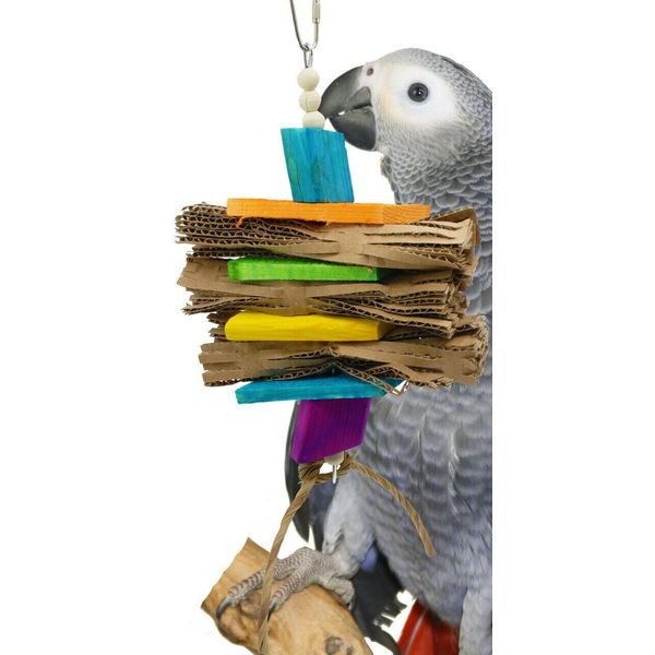 1057 Paper Squash Bird Toy parrot cage craft toys cages african grey conure pet