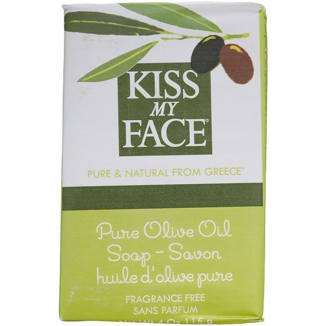 Kiss My Face Soap Bar 3pk Pure Olvo, 4 Ounce