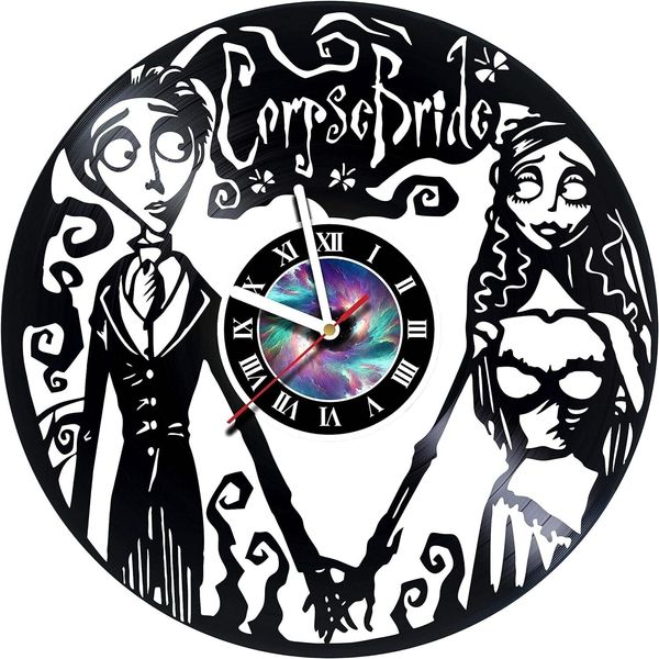 Corpse Bride Vinyl Record Wall Clock - Best Gift for Boss Dad Mom ...