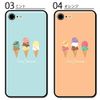 Smartphone Case Clear Case Hard Case Ice Cream Ice Sweets 06: White iPhone15plus Compatible Case