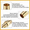 Partuto 2 Pcs 19mm - 16mm Straight Shaped Barb Brass Hose Fitting Connector Replacement
