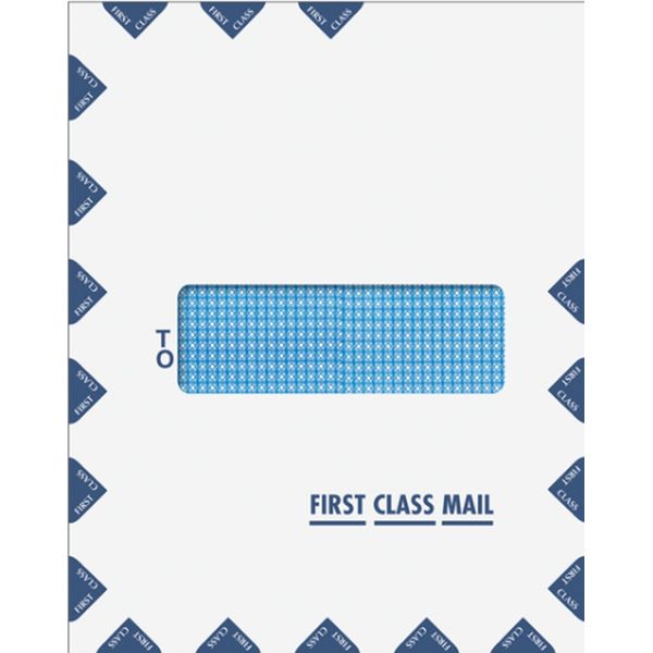 Single Window First Class Mail Envelope - Peel & Close, 100 Envelopes