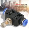 zalati Pipe Throttle 5pcs Valve Push-in Speed Controller Quick-Connect Pneumatic Air Flow Control Valve Quick Connector - 6 mm