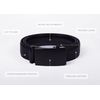 DQT Men Black Leather Auto Belt Gift Box Set - Smooth