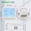 Wengart Digital Thermostat WG905,Programmable Thermostat with Humidity Display,Precise Temperature Control,Suitable For Heating Systems,White