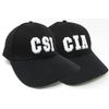 PureHOME ESSENTIALS Embroidered CSI & CIA Black Baseball Caps (CSI)