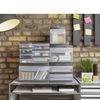 Rotho Systemix Tower Plastic Storage Box, Size XS, 19.6 x 14 x 23.3 cm, Transparent Storage System, DIN A6 Office Box for Desk, Office