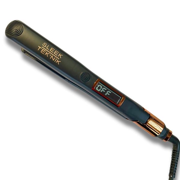 Sleek Tek'nik Ceramic Coated Tourmaline Flat Iron, 4C Hair, Straight Hair, Shiny Hair, Wavy Hair, Curl Retention