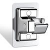 Xinjieda Shower Head Holder - Adjustable Angle Replacement Bracket, Strong Paste Mount, No Drilling Required for Bathroom (Silver)