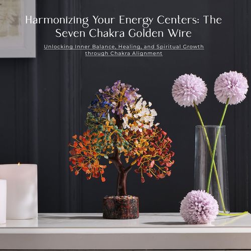ABHISUBYA Seven Chakra Crystal Tree - Crystal Gifts - Chakra Tree - Gemstone Tree - Crystal Tree of Life - Bonsai Tree - Meditation Accessories - House Warming Gifts New Home - Feng Shui - Money Tree
