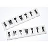 Double Pack Large Clear Print 7 Day Weekly Pill Box
