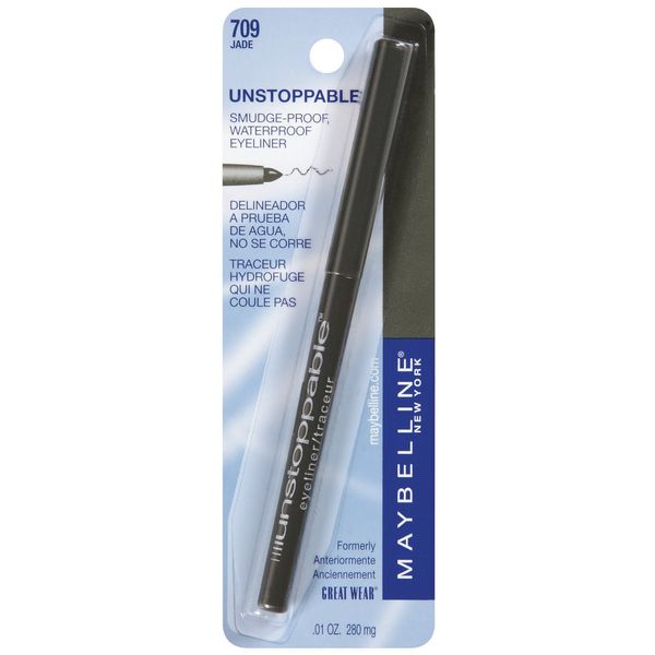 Maybelline New York Unstoppable Eyeliner Carded, Jade, 0.01 Ounce