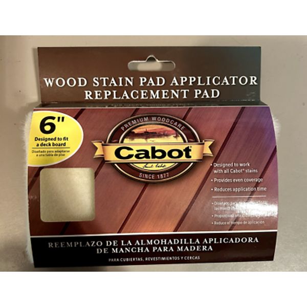 Cabot Wood Stain Pad Applicator Replacement Pad 6 inch