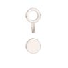 Senral Creative Purse Bag Chain Strap Connective Clip Buckle Bag Zipper Gap Insert (silver)