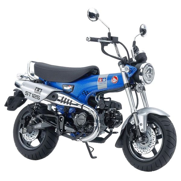 TAMIYA 14142 1:12 Honda DAX 125 Edition - Faithful Replica, Plastic Kit, Crafts, Model Kit, Assembly, Motorcycle Kit, Blue