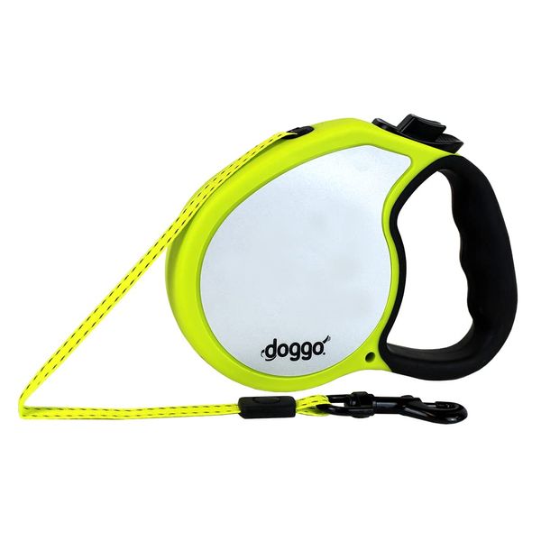 Retractable Leash, Small, Neon Yellow, 13-Ft. -DGO RLSH NY MD