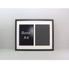 Double Certificate Frame. Suits Two A4 Sized images/Certificates | Graduation Frame (Black Frame)
