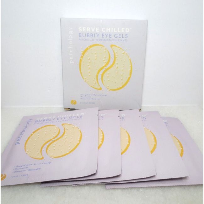 PATCHOLOGY SERVE CHILLED BUBBLY EYE GELS - INCLUDES 5 PAIRS BOXED