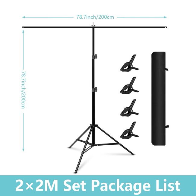 Height adjustable-Backdrop Stand Backdrop Support Stand Kit