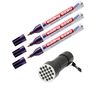 edding 8280 UV Marker Bullet Tip (Pack of 3 + 21 LED)