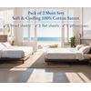 100% Cotton 2-Pack Twin Size Bed Sheets, Soft & Durable Twin Sheets Set Cotton w