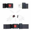 4Pack Safety 2 Point Retractable Car Bus Seat Lap Belt Adjustable Kit Universal