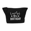 Flox Creative Makeup Bag Personalised 18th Birthday Black
