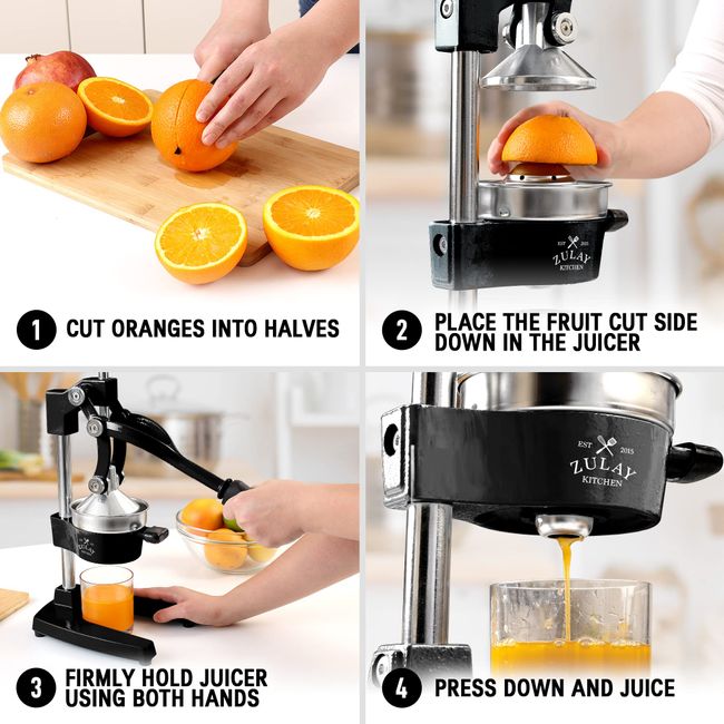 Ailsion Fruit Juice Squeezer, Hand Juicer Squeezer, Juice Presser Manual,  Heavy Duty Manual Fruit Juicer, for Pressing Lemons, Oranges, Pomegranates