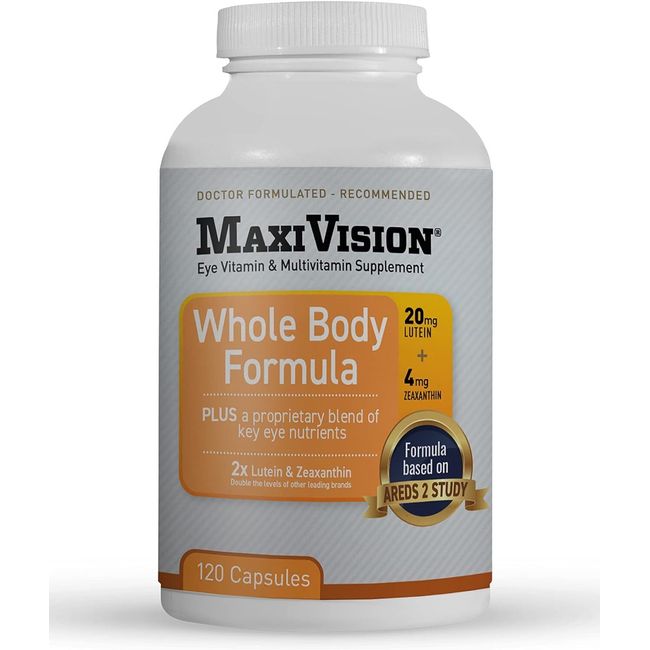 MaxiVision® AREDS 2 Whole Body Formula Eye Vitamins Lutein Zeaxanthin 120ct.