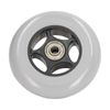 Wheelchair Wheel 4in Rubber Low Noise Walker Caster Replacement Part Solid Wheel Replacement for Rollator Gray