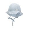 Sterntaler Girls' Heart Sun Hat, lightblue