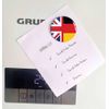 United Kingdom Germany Split Flag Fridge Magnet (Circular 2inch / 50mm Diameter)