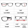 TruVision Readers Reading Glasses - HP9505-2 Black - +2.25