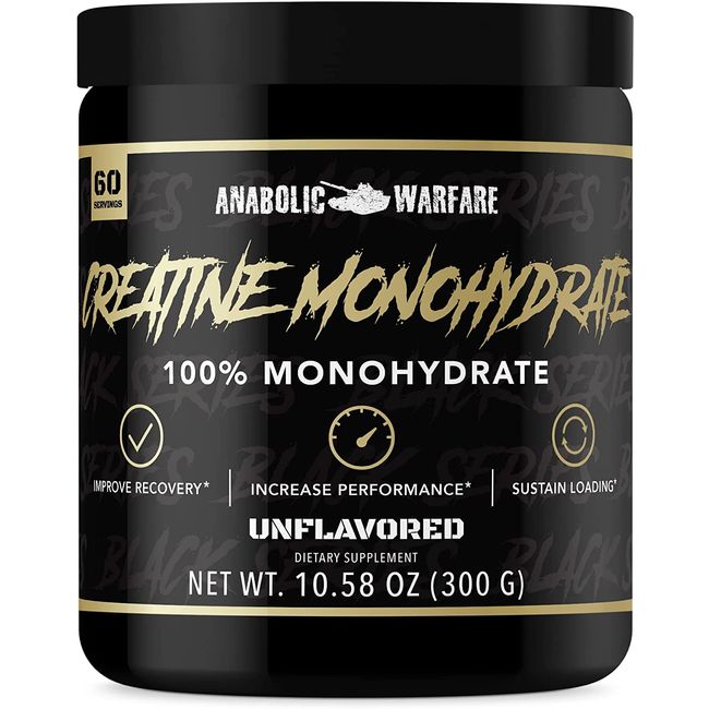 Anabolic Warfare Creatine Monohydrate, Post Workout Recovery, Supports Performance, Sustain Loading, Premium Creatine*
