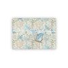 Bird and hearts gift wrapping paper | Quality sheets + tags | Zero plastic packaging (4 Sheets + 4 Tags, Blue)