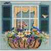 Window Box Beaded Counted Cross Stitch Kit Mill Hill 2015 Buttons & Beads Spring MH145104