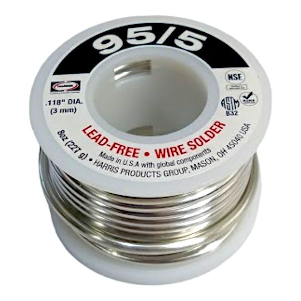 Solid Wire Solder, Lead Free, 452 to 464 F