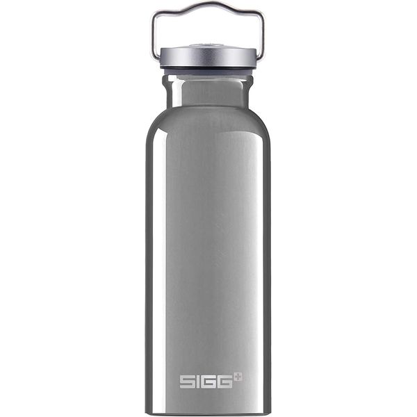 Sigg - Cooper Aluminum Water Bottle - Original Silver - With Screw Cap - Leakproof - Lightweight - BPA Free - 17 Oz