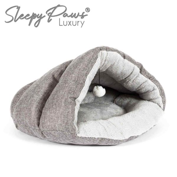 Cat Cave Bed | Ancol Pet Cat Cave Bed House Soft Comfortable Warm Luxury Nest UK