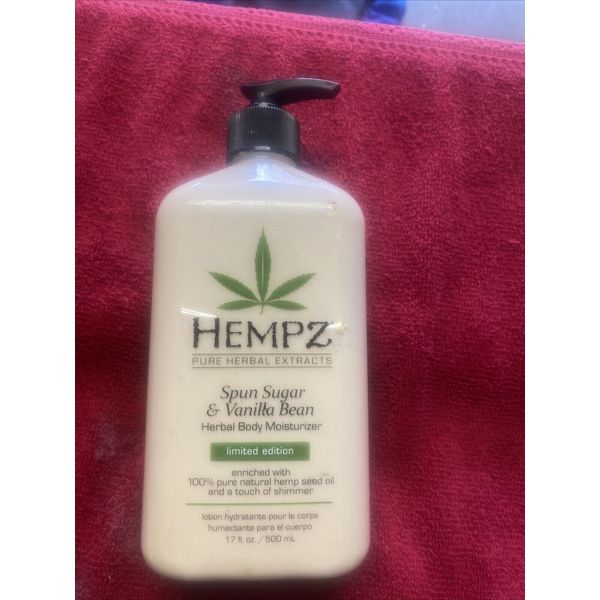 SUPRE H E M P Z SPUN SUGAR & VANILLA BEAN BODY MOISTURIZER LOTION LIMITED NEW