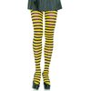 Leg Avenue Nylon Stripe Tights (Black/Yellow)