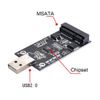 cablecc Mini PCI-E mSATA to USB 2.0 External SSD PCBA Conveter Adapter Pen Driver Card Without Case