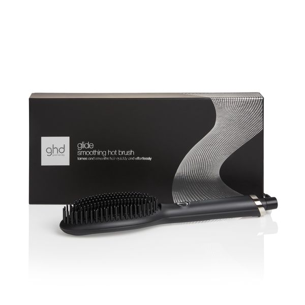 ghd glide - Thermische Haarbürste für ein müheloses, natürliches, glattes Finish, mildert Kräuselungen und beseitigt Keramik, optimale Kämmtemperatur 185ºC, Ionentechnologie, schwarz