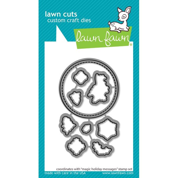Lawn Cuts Custom Craft Die-Magic Holiday Messages