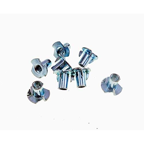 8 Pack 5/16-18 T-Nuts 5/8" Barrel Zinc Plate 3/8" Hole 3005C010