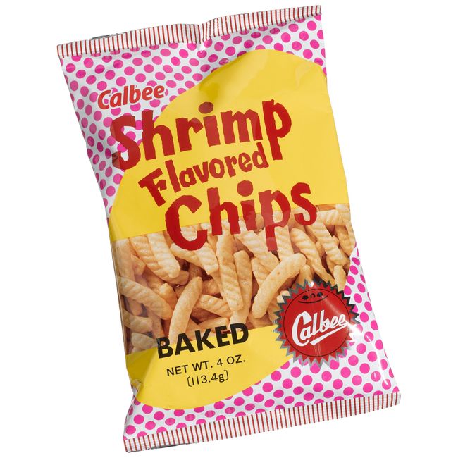 Calbee Shrimp Flavored Chips, 4-Ounce Bags (Pack of 12)
